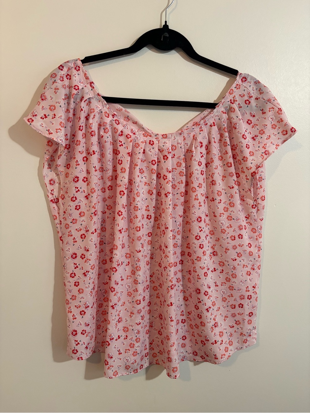LAURA CONRAD FLORAL BLOUSE SIZE PXL